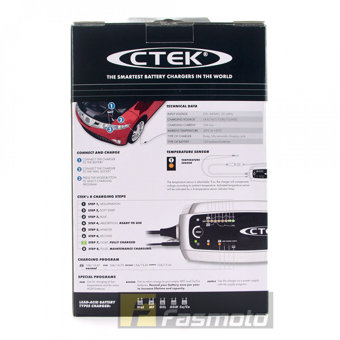 ctek mxs 10 batterieladegerät 12v 10a