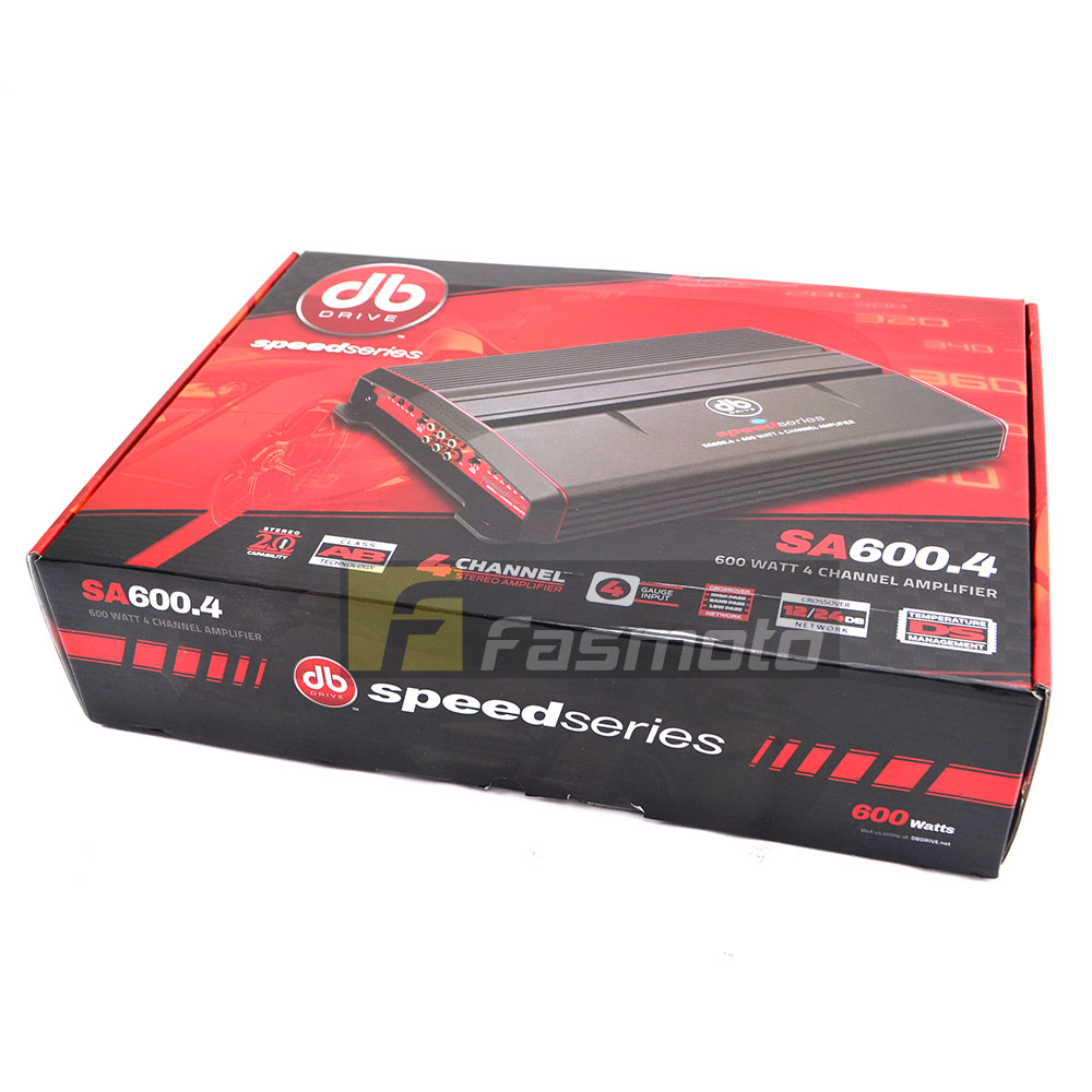 Genuine DB Drive Speed Series SA600.4 Class AB 4 Channel Amplifier 4 x ...