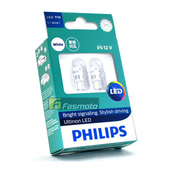 PHILIPS 11961ULWX2 T10 Ultinon LED White 35 Lm 12V 1W Twin Pack Malaysia