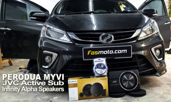 Perodua Myvi Advance 3rd Gen Jvc Cw Dra8 Active Sub Infinity Alpha 650c Speakers Install