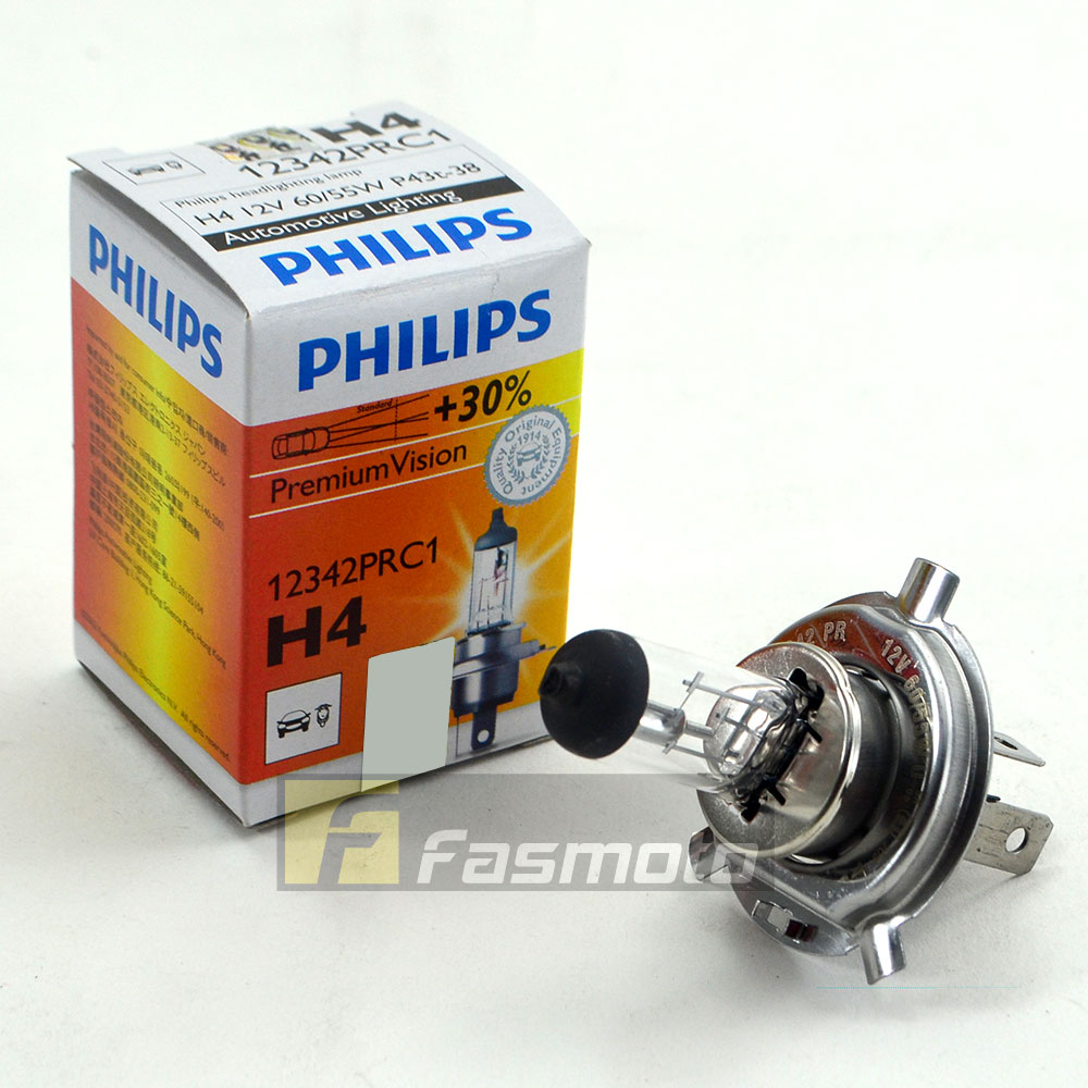 Philips H4 P43t-38 12342 Diamond Vision Car headlight Bulb (White) (Twin) 12V  60/55W at Rs 1050/pair, Car LED Headlight Bulb in Kolkata